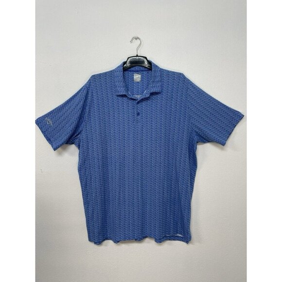 Callaway Other - Mens 2X Blue White Callaway Opti-Dri Golf Polo Athletic Short Sleeve Shirt